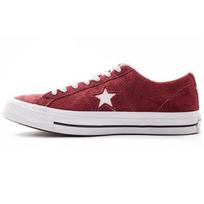 Converse One Star Suede Ox Deep Bourdeaux Unisex Sneakers Red White 158370C 42.5