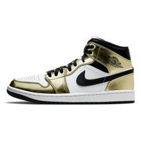 Air Jordan 1 Mid SE Metallic Gold Vyriški kedai Juodi Balti DC1419-700 43