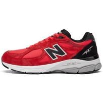 New Balance 990v3 Pagaminta JAV Raudonas Suedas Vyriški Sportbačiai Karštai Rožinis Juodas M990PL3 41.5 red