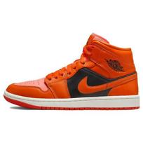 Air Jordan 1 Mid SE Rush Orange moteriški sportbačiai Crimson-Bliss DM3381-600 38
