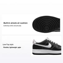 Nike Air Force 1 S50 GS Black White Kids Sneakers Sail DB1560-001 37.5