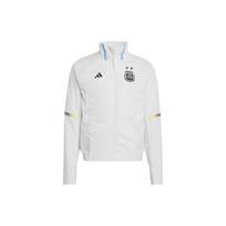 Adidas Argentina National Team World Cup Entrance Print Logo Zip-Up Stand Collar Jacket Men Jacket White IC4446 XXXL