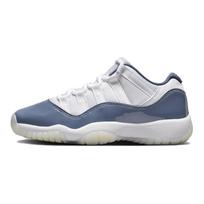 Air Jordan 11 Retro Low GS Išsklaidyta Mėlyna Vaikų Kedai Balti Vidurnakčio Mėlyni Futbolo Pilki FV5121-104 36 gray