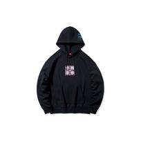 Li Ning SS20 Paris Fashion Week Logo Print Hoodie Men Hoodies Black AWDQ241-1 S