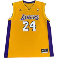 Adidas X NBA Bendradarbiavimas Los Angeles Lakers Kobe Bryant Patogus 24 numerio marškinėlis Krepšinio maikutė Unisex Viršutiniai drabužiai Geltonas U08874 M blue