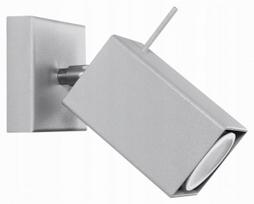 Sollux Lighting sieninis šviestuvas Merida 1, pilkas