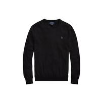 Polo Ralph Lauren Solid Color Pony Embroidered Crew Neck Long Sleeve Sweater Men sweater Black 710684957-008 M