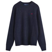 Polo Ralph Lauren Solid Color Raglan Sleeve Crew Neck Long Sleeve Sweater Men sweater Navy-Blue 710946146-001 XXL