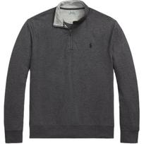 Polo Ralph Lauren Plain Knit Half-Zip Pullover Long Sleeve Sweatshirt Men sweatshirt Gray 710812963-052 L