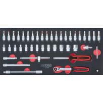 Įrankių komplektas į vežimėlį, 46 vnt (713.2046, KS TOOLS)
