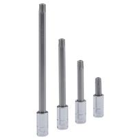 T-40 apsaugotas žvaigždės formos (Torx) antgalis su 1/4" galvute, 70 mm (208+7340, GENIUS)