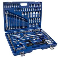 ⬡ 1/4" + 3/8" + 1/2" Galvučių ir raktų rinkinys 218 vnt. (KR218MDA)
