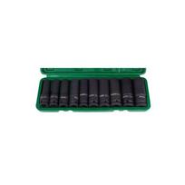 ⬡ Ilgų smūginių galvučių rinkinys 1/2" 10 vnt. (CL105410, CHANGLU TOOLS)
