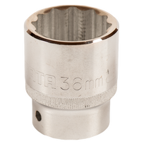 ⬡ Galvutė 3/4" 12-briaunė 32 mm (S16613, SATA)
