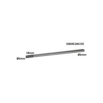 ⬡ Ilga kietmetalio freza B formos cilindras (ZYAS) su galiniu pjūviu Ø6 x 18 mm (GB606186150)