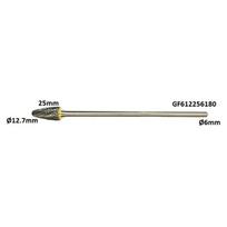 ⬡ Prailginta freza kietmetalio F išgaubta užapvalinta Ø12.7 x 25mm (GF612256180)