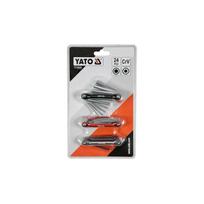 ⬡ Sulankstomų raktų HEX, INCH, TORX rinkinys 24 vnt. (YT05640, YATO)