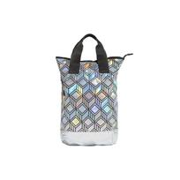 Adidas Originals dirbtinės odos rankinė-kuprinė, įprasta, unisex, akinančios spalvos, sidabrinė, Adidas GE5447