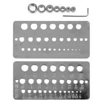 ⬡ Grąžtų matuoklio / gylio ribotuvų rinkinys 10 vnt. (1.0-13.0 mm) (YT44095, YATO)