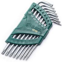 ⬡ Ilgų L tipo TORX raktų su skyle rinkinys T6-T25 (ST09701, SATA)