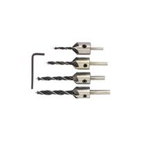 ⬡ Reguliuojamų grąžtų su išgręžimu medienai rinkinys 4 vnt., 3-6 mm (KD10559)