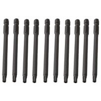 ⬡ 1/4" (6.3 mm) smūginė galvutė su TORX-S antgaliais, 10 vnt. T8 x 100 mm (CL510408, CHANGLU TOOLS)