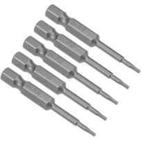 ⬡ 1/4" (6.3 mm) smūginė galvutė su TORX antgaliais, 5 vnt. T9 x 50 mm (CL508009, CHANGLU TOOLS)