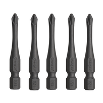 ⬡ Smūginis antgalis POZIDRIV 1/4" (6.3 mm), 5 vnt. PZ 1 x 50 mm (CL508401, CHANGLU TOOLS)