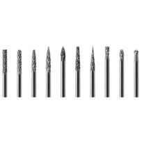 ⬡ Kietmetalio sukamųjų frezų rinkinys Ø3x3 mm 10 vnt. (GX303XX3810)