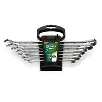 ⬡ Kombinuotų terkšlinių raktų rinkinys 7 vnt. (8-19 mm) 120XP (ST08051G, SATA)