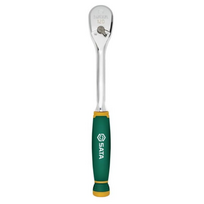 ⬡ 1/4" greito atleidimo terkšlė (ovali galvutė, ergonomiška rankena), 60 dantų 120P (ST11974G, SATA)