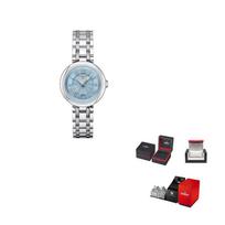 Tissot Mažoji grožio kolekcija Kvarcinis mechanizmas Moteriškas laikrodis Laikrodis 26mm Mėlynas ciferblatas T126.010.11.133.00 Regular Watch Box gray