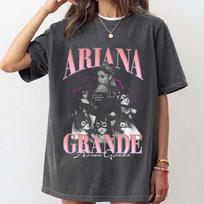 Retro Ariana Grande Tshirt commemorating her music tour Loose fit unisex pure cotton allseason streetwear base layer yk top S