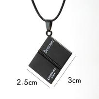 New Anime Death Note Necklace Rope Leather Choker Fashion Black Note Book Model Pendant Necklace For Women And Men Accessory 50cm
