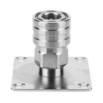Foam Cannon Nozzle Water Gun Holder 1/4 Quick Connector Wall Mountable Pressure Washer Accessories Non Self-Locking Storage Rack gray