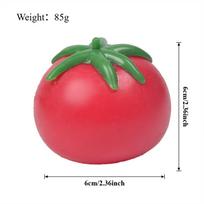 Kids  Childrens, Tomato Squishy Stress Ball - Soft Fidget Sensory Toy for ADHD Autism, Slow Rebound Squeeze Toy for Adults Christmas Gift Present