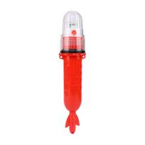 LED Boat Flares Waterproof Adjustable Light Control Battery Powered Emergency Lamp Fishing Net Rafts Buoys Boats Safety Signal Light raudona