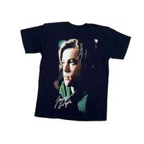 Leonardo DiCaprio 1990 90s Vintage Titanic Movie Portrait Promo Graphic Unisex T-Shirt M black