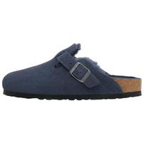 Birkenstock Boston Shearling Slip-On Comfortable EVA Abrasion-Resistant Clogs Unisex clogs Navy-Blue 1030657 39