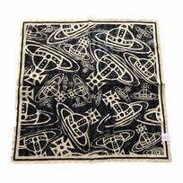 Vivienne Westwood Originalus dizainas medvilnės ir šilko skara vyrams ir moterims, poros stilius, juoda 81030006-W00X2-N442 juoda