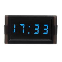 DC4.5-30V Waterproof Dustproof Car Auto Electronic Clock LED Digital Display (Blue)