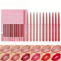 Waterproof Lip Liner, Long-lasting Lip Contour Pen, Rosewood Matte Velvet Lip Pen, Automatic Lip Liner, Soft Pink Waterproof Matte Lip Liner pink