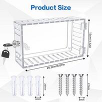 Universal Thermostat Lock Box With Key,Clear Large Thermostat Cover For Thermostat On Wall,Thermostat Guard Fits Thermostats A beige