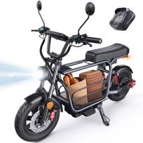 Elektrinis paspirtukas iScooter DX5 Su sėdyne/Krepšiu/Maišeliu-1500W-72 km-4 greičiai-55KM/H-48 V 15,6 Ah-Apsaugos nuo vagystės funkcija-Visureigis