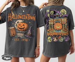 Comfort Colors® Halloweentown Est 1998 Shirt and kids tshirt, Vintage Halloween Town Tee, Retro Spooky Season Apparel, Spooky Movie Fan Halloween Gift 140