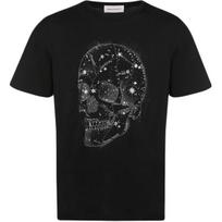 Alexander McQueen Skull Printed Crewneck T-Shirt 735267-QUZ44-0901 L juoda