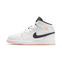 Air Jordan 1 Mid PS White Arctic Orange Kids Sneakers Anthracite 640734-180 28 white