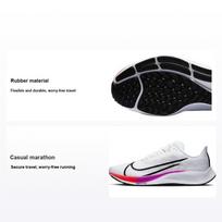 Nike Air Zoom Pegasus 37 Balti Multi Unisex Sportbačiai Hyper-Violet Spruce-Aura Flash-Crimson BQ9646-103 44.5 black