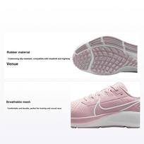 Nike Air Zoom Pegasus 38 Šampano spalvos Moteriški sportbačiai Rožiniai Barely-Rose Arktiniai Rožiniai CW7358-601 35.5 gray
