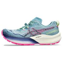 Asics  Fuji Speed 2 Gris Blue Pink Women Sneakers Black 1012B515-400 40 gray